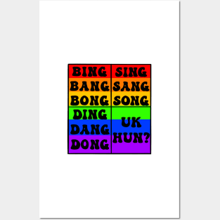 UK Hun? Black lettering Posters and Art